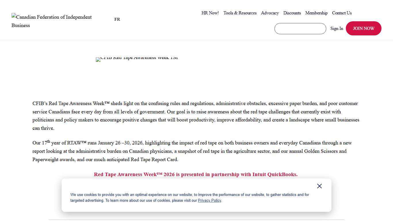Red Tape Awareness Week 2026 CFIB
